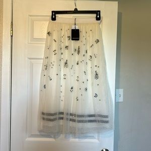 New authentic Ermanno scervino embellished skirt